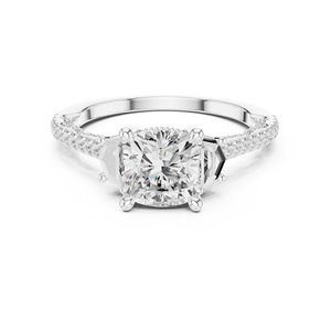 Bague en or 18 carats avec grosse pierre, modèle solitaire - Product Image 3