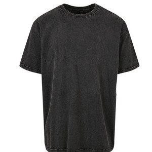 Acidwash เสื้อยืดแขนสั้นสำหรับผู้ชายและ260GSM เสื้อล้างออกได้ไซส์ใหญ่พิเศษใส่ได้ทั้งชายและหญิงเสื้อยืดแขนสั้นสำหรับ2023ฤดูร้อน - Product Image 4