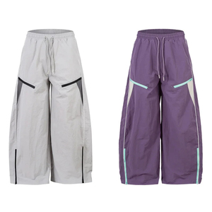 เสื้อแจ็คเก็ตกันลมไนลอนแบบยูนิเซ็กซ์ หลายกระเป๋า ทรงปกติ กางเกงไนลอนทรงเข้ารูป แห้งเร็ว ทรงหลวม - Product Image 3