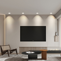 Décoration intérieure, lampe de plafond mince à trois couleurs, spot LED encastré, lumière intérieure à intensité variable