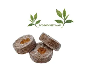制造商Eco2go越南出口的最佳天然可可泥炭土壤/水培可可泥炭种植袋/可可泥炭颗粒