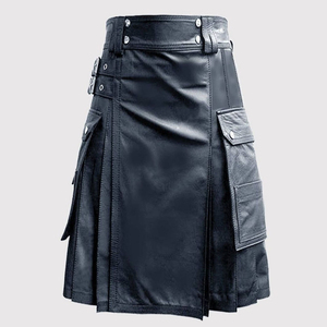 Kilt de Cuero Hecho en Pakistán para Hombre, Colores y Tallas Personalizables, Alta Calidad, Servicio OEM/ODM, Proveedor Mayorista, Último Modelo Hecho a Mano - Product Image 3