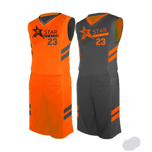 ชุดเครื่องแบบบาสเก็ตบอลชุดบาสเก็ตบอลแห้งเร็วสำหรับเด็กดีไซน์ใหม่ - Product Image 1