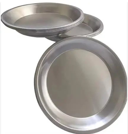 Алюминиевые тарелки высокого качества круглые алюминиевые тарелки набор для блюд закуски десерт для украшения гостиной