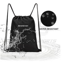 OEM özel Logo spor spor % büzmeli sırt çantası Polyester beraberlik dize file çanta çanta özel İpli çanta