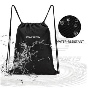 Sac à dos avec cordon de serrage pour sports de gymnastique avec logo personnalisé OEM Sacs de poche en maille avec cordon de serrage en polyester Sacs à cordon personnalisés - Product Image 5