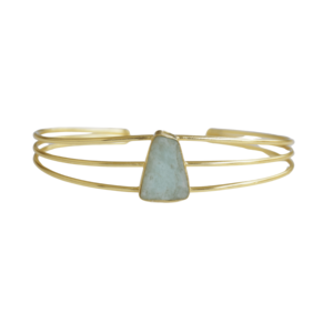 Pulsera Ajustable de Latón Chapada en Oro de 18K Estilo Boho, Joyería de Moda para Mujer Hecha a Mano, Lista para Enviar al por Mayor - Product Image 1