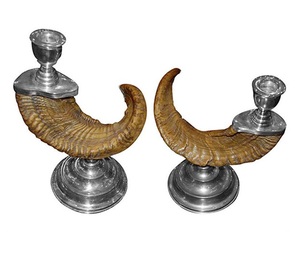 เชิงเทียนควายฮอร์น2ชิ้นและงานแต่งงานที่วางเทียนเขาวัว - Product Image 5