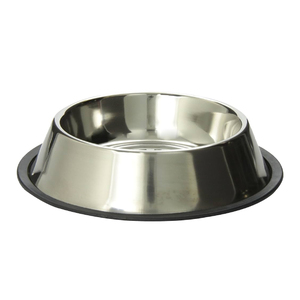 เครื่องให้อาหารสุนัขทรงกลมชามสเตนเลสสำหรับสัตว์เลี้ยงติดป้ายได้ตามต้องการ - Product Image 1