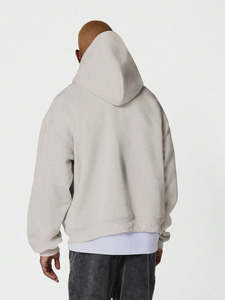 Unisex 100% algodón pulóver sudaderas con capucha logotipo personalizado peso pesado hombro caído nuevo diseño holgado de gran tamaño para hombres para el invierno - Product Image 6