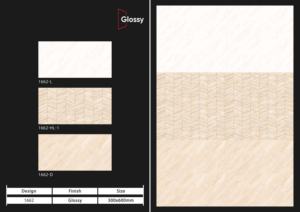 Carreaux muraux en céramique 300x600mm pour salle de bain et cuisine, finition brillante ou mate, texture effet sucre, design mural intérieur luxueux. - Product Image 5