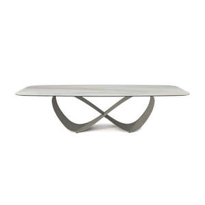 Modern Minimalist Butterfly Keramik Dining <b>Table</b> Sintered Stone and Wood Assembled for Home Office or Hotel Use - Product Image 3
