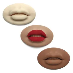 Moule à lèvres en Silicone avec bouche ouverte, modèle de pratique, bouche, réaliste, pour entraînement académique, PMU Microblading