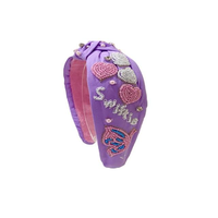 Accessoire de cheveux en strass de qualité supérieure pour filles, fabrication durable, design décoratif multicolore pour les fêtes