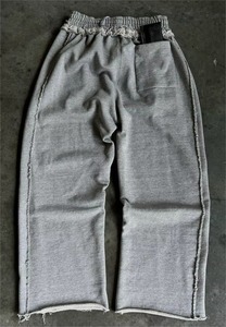 Custom Heavy <b>Weight</b> Casual Trouser Street Wear Sweatpants Custom Baggy Men Pants French Terry 100% Cotton for Winter - Product Image 2