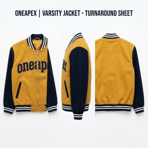 Veste Homme Jaune Moutarde Bleu Marine Personnalisée en Mélange de Laine avec Fermeture Éclair, Col et Poignets en Tricot Côtelé, Logo Brodé, Style Décontracté Streetwear - Product Image 6