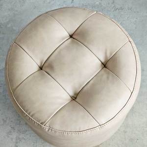 Contemporary GDSF005 Tufted Faux Leather Upholstered Sofa <b>Stool</b> Adjustable Plastic <b>Ottoman</b> for Home Bedroom or Hospital Use - Product Image 6