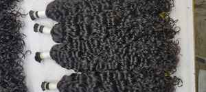 Haute qualité 100% naturel vierge lisse soyeux longue durée indien bouclés en vrac Extensions de cheveux péruviens Type de cheveux alignés cuticules - Product Image 4