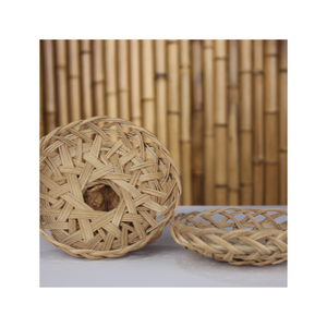 Salvamanteles de bambú tejido duradero, producto ecológico de alta calidad, diseño tejido tradicional, ligero y duradero - Product Image 1