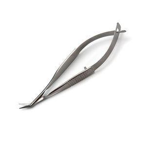 Nuevas tijeras de Vannas quirúrgicas manuales de acero inoxidable de alta calidad, duraderas, reutilizables, cuchillas largas de 5mm, puntas afiladas, uso de cirugía General - Product Image 2