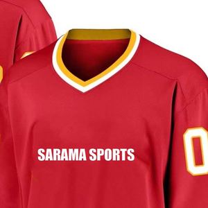 Camiseta de hockey sobre hielo de color personalizado de calidad superior Diseño popular con nombre de equipo OEM Precio barato personalizado para adultos - Product Image 2