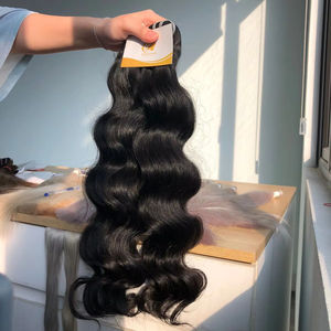 Prix de gros 100% Cheveux vierges vietnamiens non Remy naturels lisses en mèches style ondulé Extensions de tissage de cheveux Toutes les couleurs Minh Hair - Product Image 1