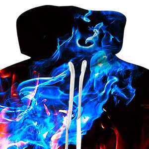 Sweat à capuche unisexe personnalisé en polyester 100% 250 g/m², respirant, pour l'hiver, avec impression par sublimation DTF - Product Image 5