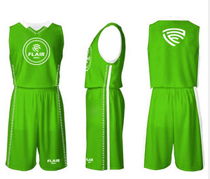 Ensemble d'uniformes de basket-ball unisexe de haute qualité, impression numérique personnalisable, respirant, anti-UV, antibactérien, grande taille 100% - Product Image 3