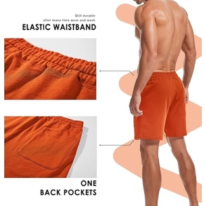 Bermuda pour hommes de qualité supérieure dernière mode et short en polyester à motif solide à la mode teint uni avec cordon de serrage - Product Image 4