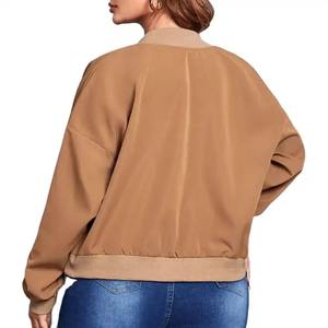 Blousons bombardiers pour femmes élégants personnalisés de couleur marron de qualité pro les plus vendus blouson bombardier pour hommes pour femmes - Product Image 6