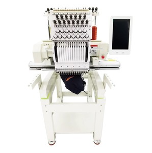 Commercial Single-Head 15-Needle Metal Embroidery Machine with 15-20kg Capacity and <b>Large</b> <b>Frame</b> - Product Image 1