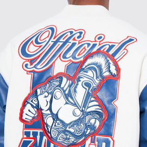 แจ็กเก็ตทีมโรงเรียนของผู้ชายสำหรับฤดูหนาวเสื้อแจ็คเก็ตหนังขนเป็ดไซส์ใหญ่พิเศษ - Product Image 3