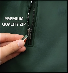 Sudadera Ecológica de Algodón con Cierre de Media Cremallera, 420 GSM, Ropa Urbana Sostenible para Hombre, Logotipo Personalizado, Proveedor de la UE - Product Image 4