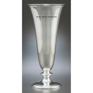 Jarrón de trompeta de Metal de gran diseño, florero de Mesa para el hogar, boda, evento, fiesta, decoraciones, jarrones de Metal plateado - Product Image 2