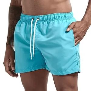 Pantalones cortos de natación de secado rápido para hombre de verano con cordón transpirable y bolsillo, adecuados para playas de surf - Product Image 5