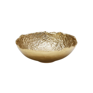 Bol en métal moderne Bol en métal couleur or Décor de salle à manger au design fantastique Bol de table parfait pour servir les dattes - Product Image 3