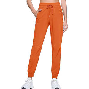 2025 pantalon de survêtement taille haute pour femmes à la mode pantalon de survêtement baggy à jambe large - Product Image 1