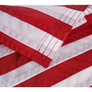 ธงเรืออเมริกัน ขนาด 16x24 นิ้ว ผลิตในสหรัฐอเมริกา ปักลายดาว 50 ดวง ธงเรือเดินสมุทรสหรัฐอเมริกา พร้อมห่วงทองเหลือง 2 จุด ทนทาน - Product Image 5