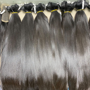 Venta caliente al por mayor de extensiones de cabello humano virgen vietnamita tejido cutícula alineada hueso sin procesar mechones rectos onda - Product Image 3