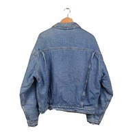 Vestes en jean pour hommes les plus vendues Jeans Vestes en jean d'hiver personnalisées en denim avec services OEM rétro européen et américain