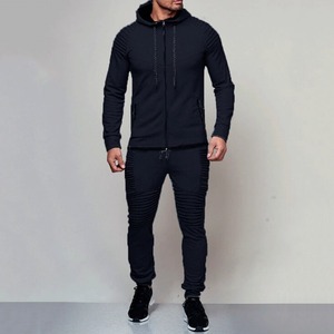 Chándales de hombre de nuevo estilo, venta al por mayor, traje con capucha propio, ropa de entrenamiento para correr, chándal informal de invierno personalizado OEM para correr - Product Image 2