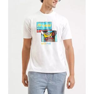 Camisetas de hombre de algodón orgánico 100% OEM al por mayor camisetas sostenibles de manga corta de alta calidad - Product Image 1