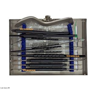 Kit complet de chirurgie buccale dentaire le plus vendu 11 pièces Instrument parodontal en acier inoxydable couleur noire - Product Image 4