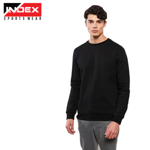 Sudaderas informales de manga larga con cuello redondo para hombre, sudadera de algodón con logotipo personalizado - Product Image 1