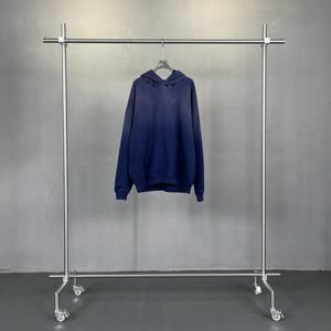 Sweat à capuche vintage à poids lourd avec logo personnalisé, sweat à capuche délavé à l'acide pour hommes, sweat à capuche pour hommes grande taille - Product Image 4