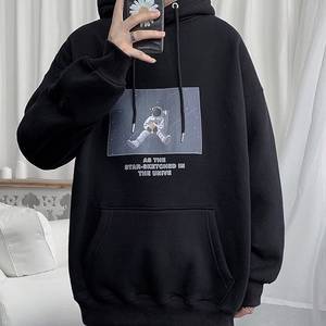 High Quality Streetwear Oversized Hoodie Custom Embroidery Patch 100% Cotton <b>French</b> Terry Heavyweight Vintage Hoodies for Men - Product Image 4