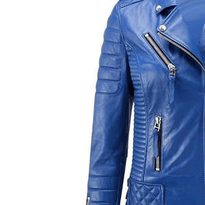Chaqueta de cuero genuino de primera calidad con diseño elegante Costura duradera Ajuste cómodo. Para ropa informal o formal Talla XS - Product Image 3