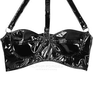 Sujetador Deportivo de Yoga de Cuero de Alta Calidad para Mujer, Estilo Sexy, Transpirable, Impermeable, con Soporte Alto, Cuello en U, Almohadillas Extraíbles, Personalizable - Product Image 5