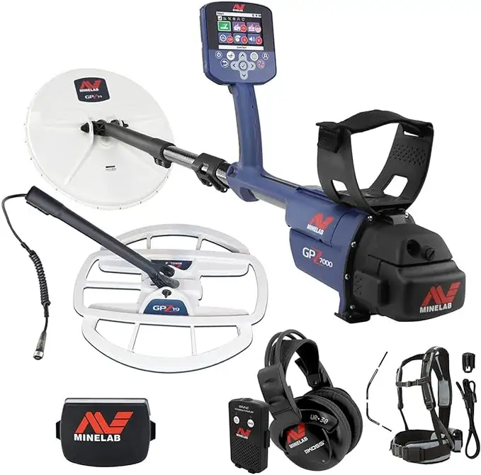 Super Deals on Original GPZ 7000 All Terrain Gold Metal Detector with GPZ 19" Search Coil And All parts Complete Accessories