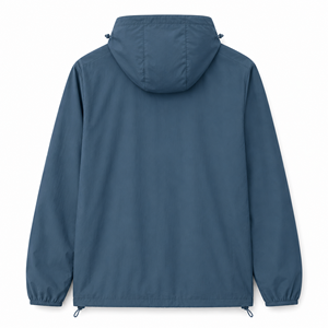 Veste coupe-vent à capuche pour homme personnalisée, polyester léger, résistant à l'eau, pour activités de plein air, décontractée, OEM, ODM, marque privée, vente en gros - Product Image 2